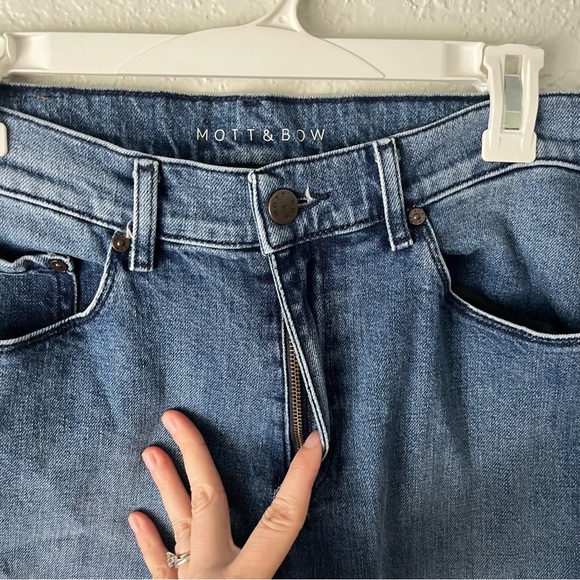 Mott & Bow Jeans Men's 33x32 Slim Warren Medium Blue - Picture 3 of 7